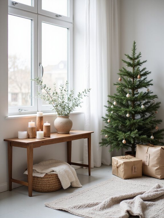 elegant minimalist christmas displays