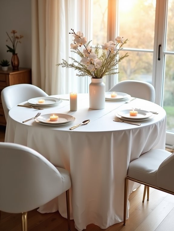 elegant minimalist table setting