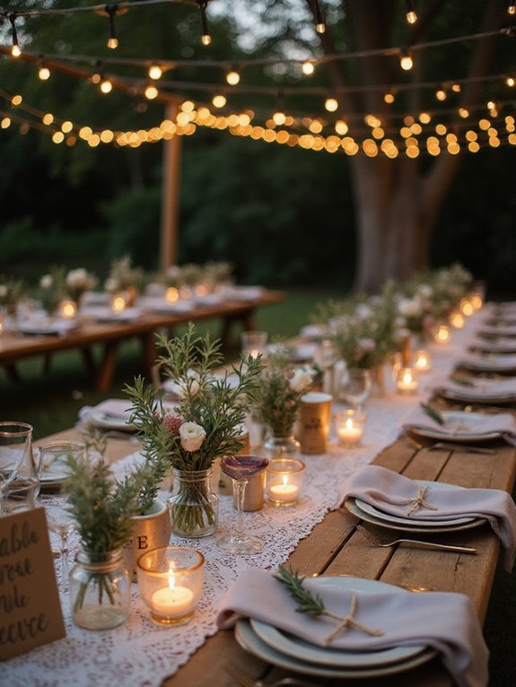 elegant outdoor wedding decor