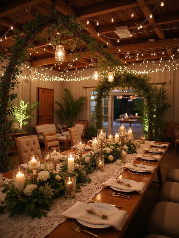 enchanting ambiance through lighting