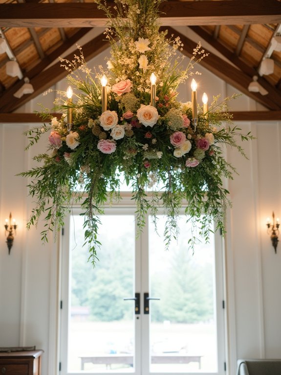 enchanting hanging floral decor