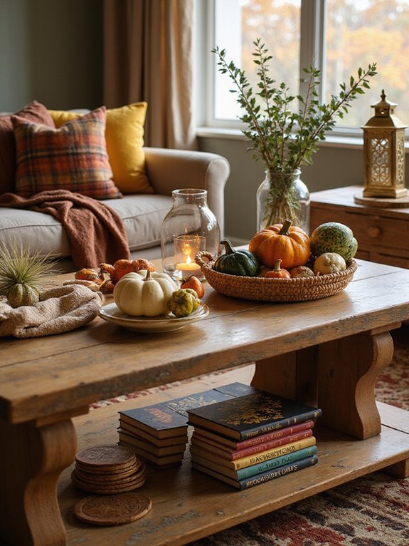 fall coffee table supplies