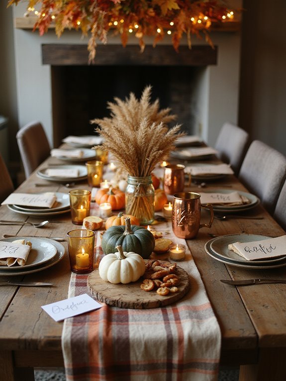 fall table setting ideas