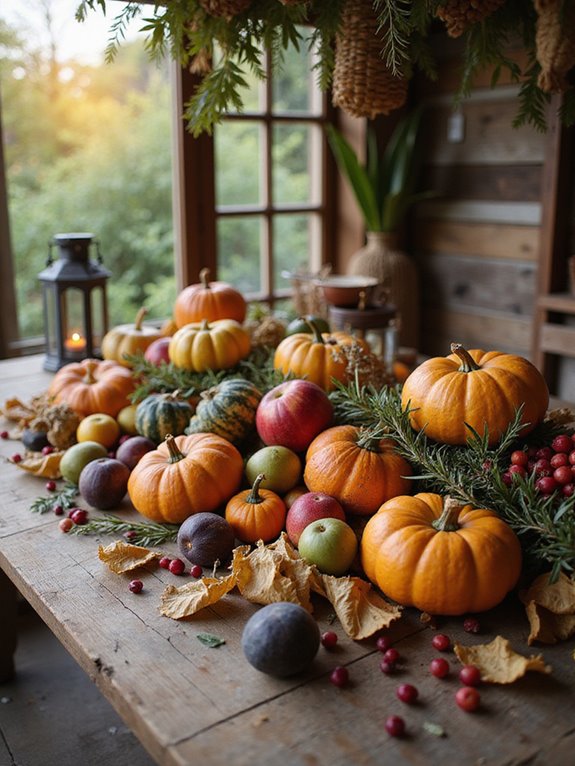 festive fruit autumn decor