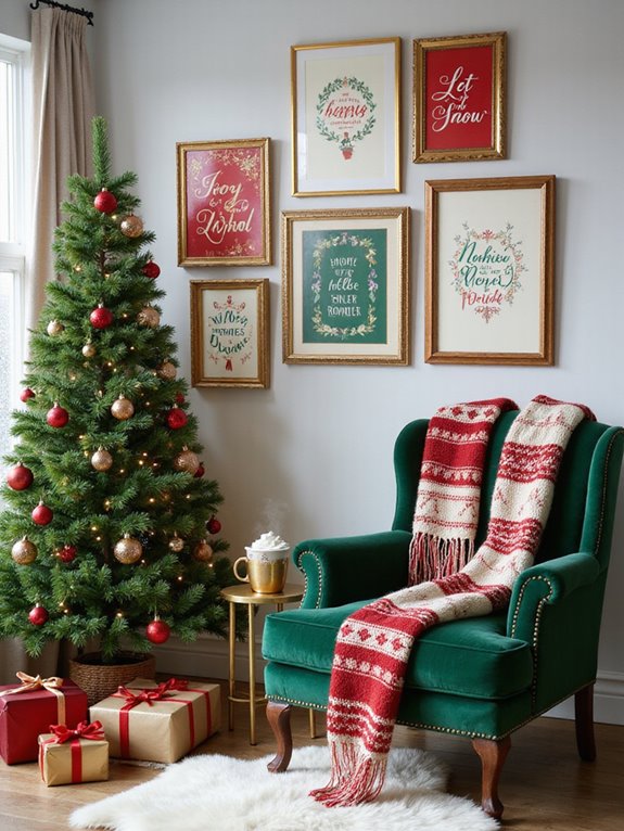 festive gallery wall ideas