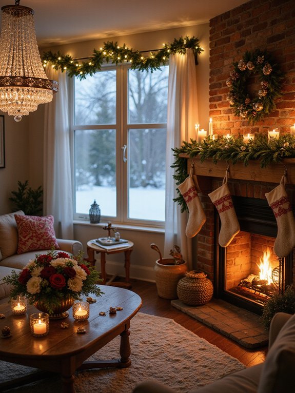 festive lighting enhances atmosphere