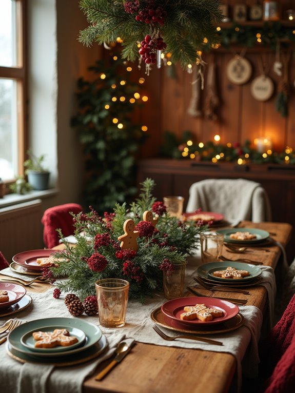 festive table decorations galore