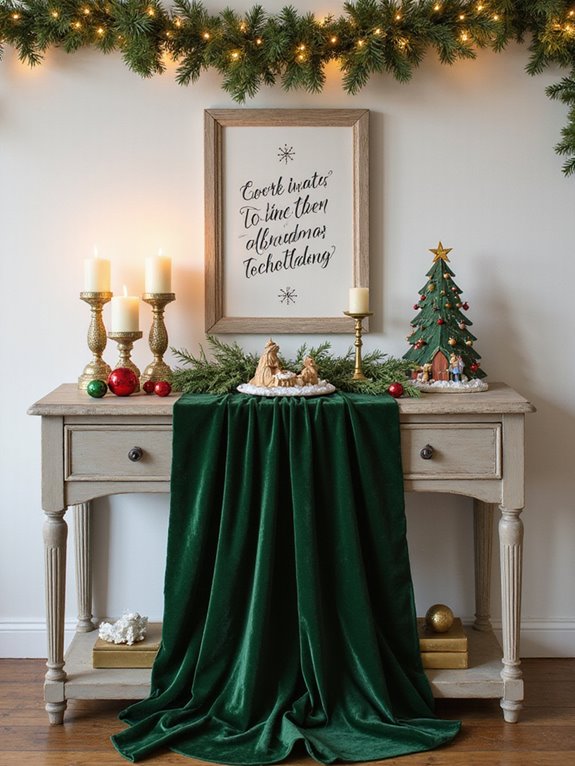 festive table runner selection