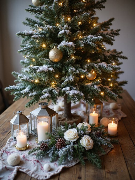festive winter table decor