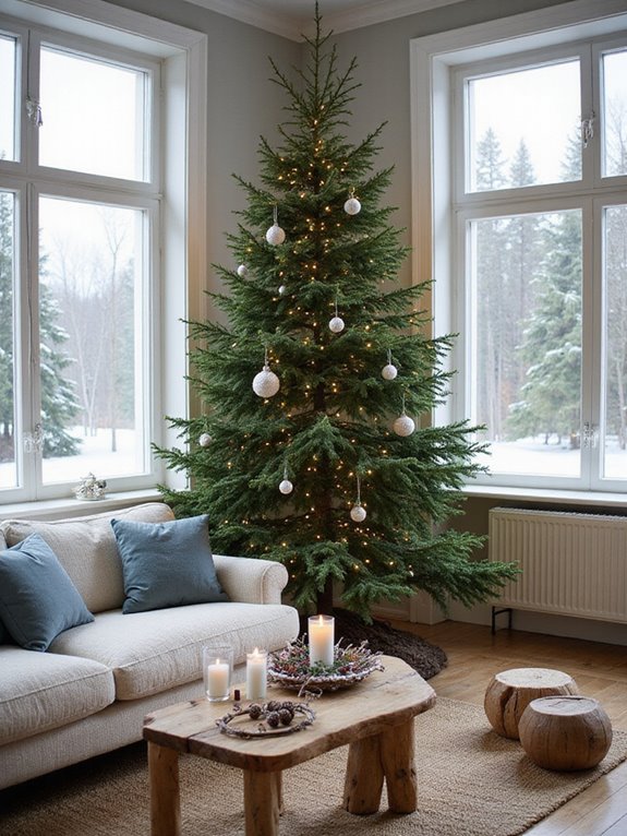 fresh greenery and branches