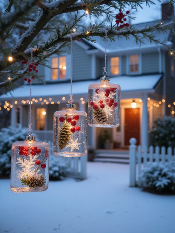 frozen fruit ice ornaments