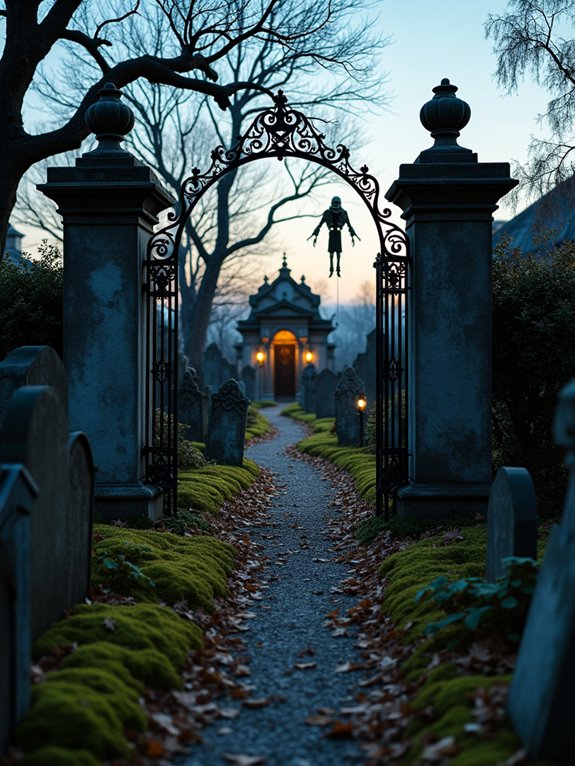 ghoulish graveyard humor decoration