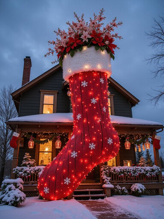 giant festive christmas stockings
