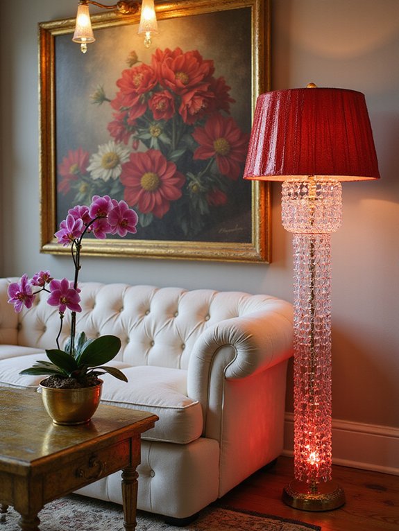 glamorous red crystal elegance