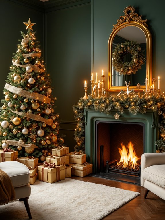 gold accents for christmas