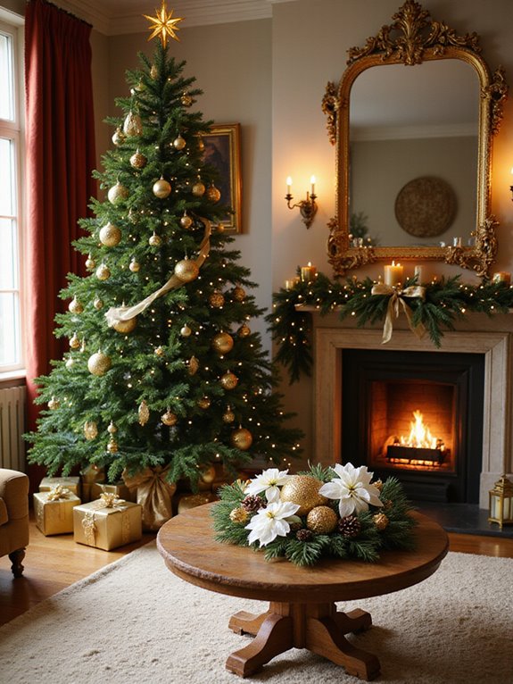 gold accents for holidays