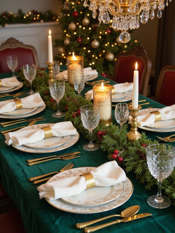 golden table setting magic