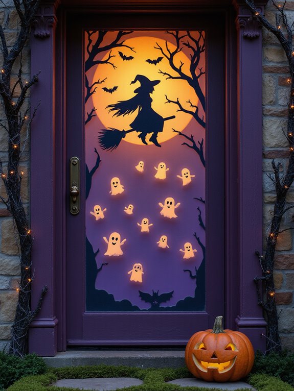 halloween window decorations ideas