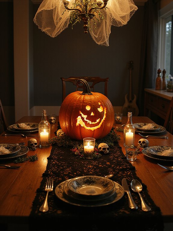 haunting halloween table lights