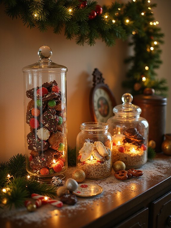 holiday treats in containers