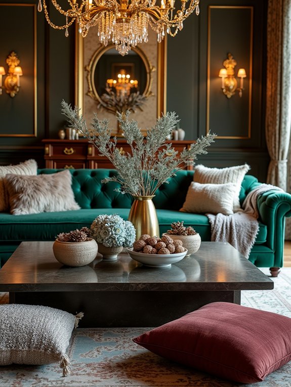 layered textures for decorations