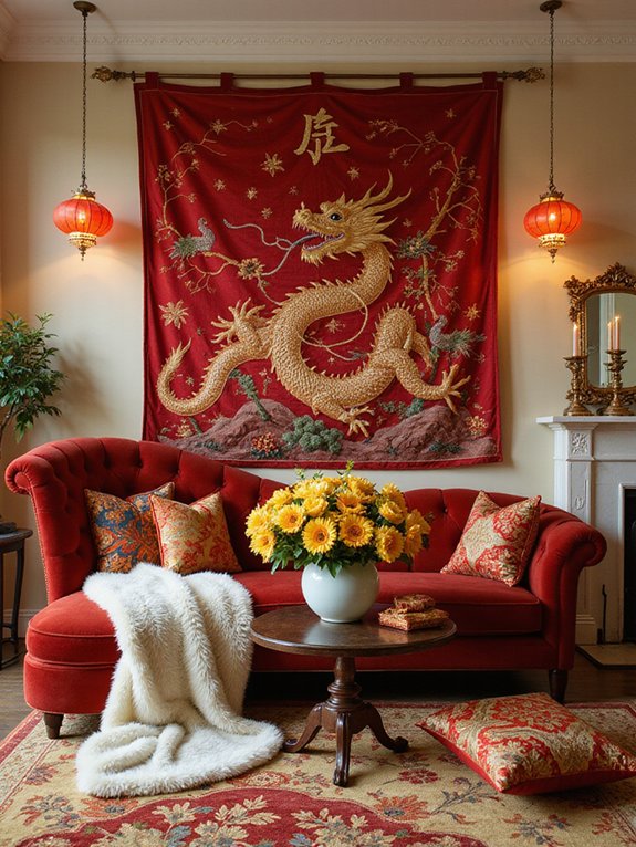 luxurious textures enhance decor