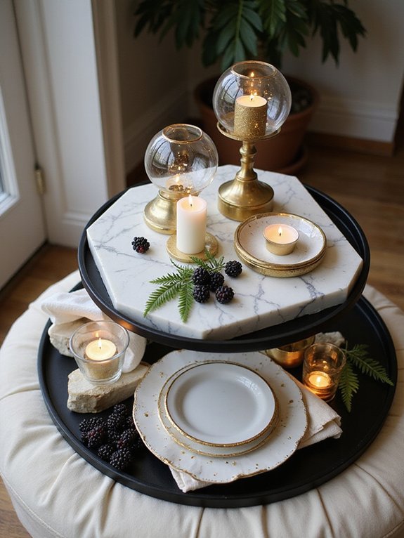 luxury dining decor elevation