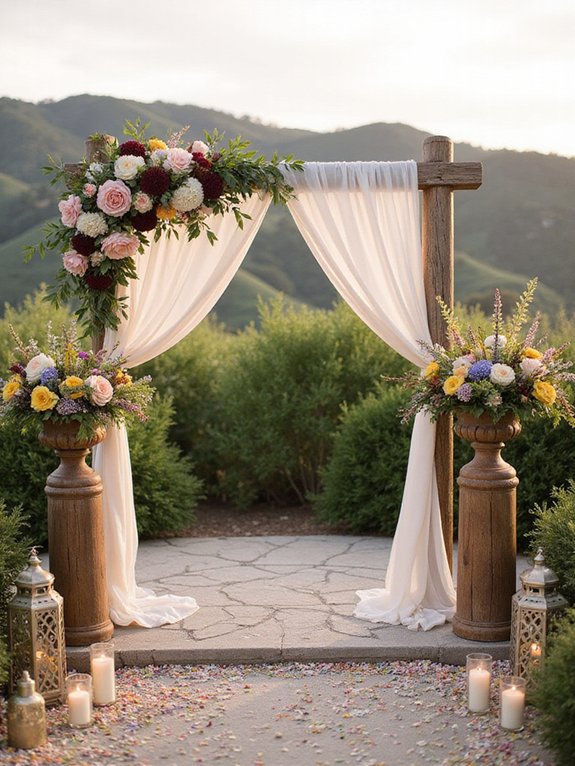 memorable ceremony backdrop design