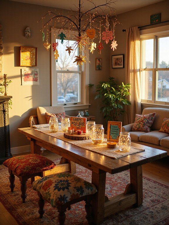 memory making new year decorations