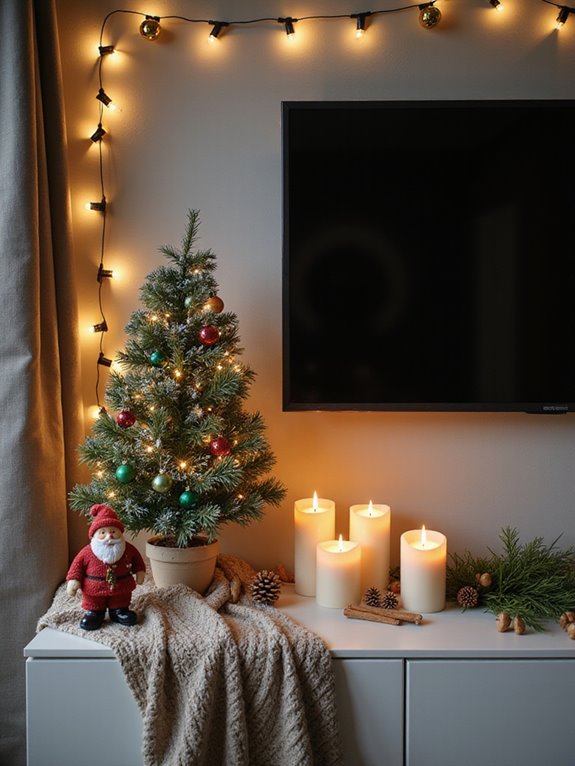 mini christmas tree creation