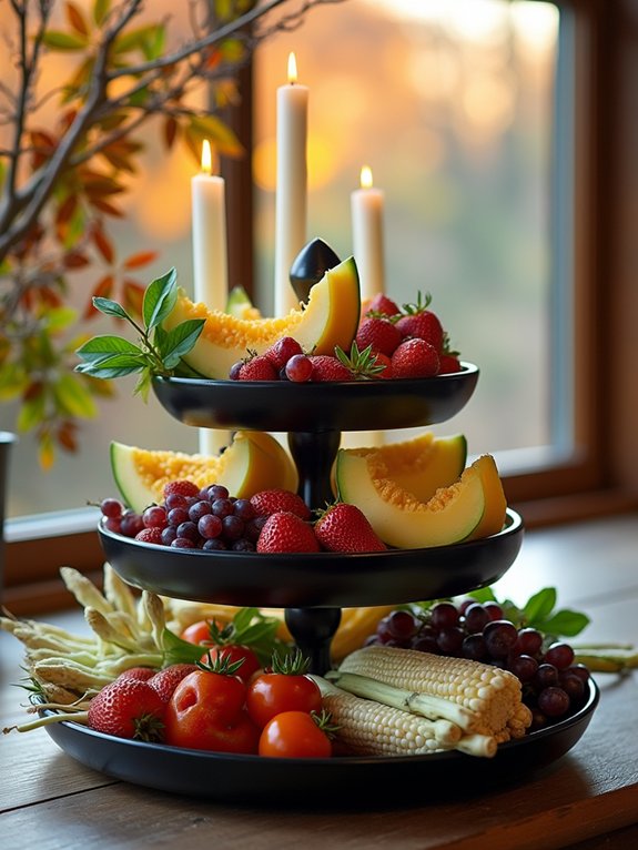 monochrome produce display styling