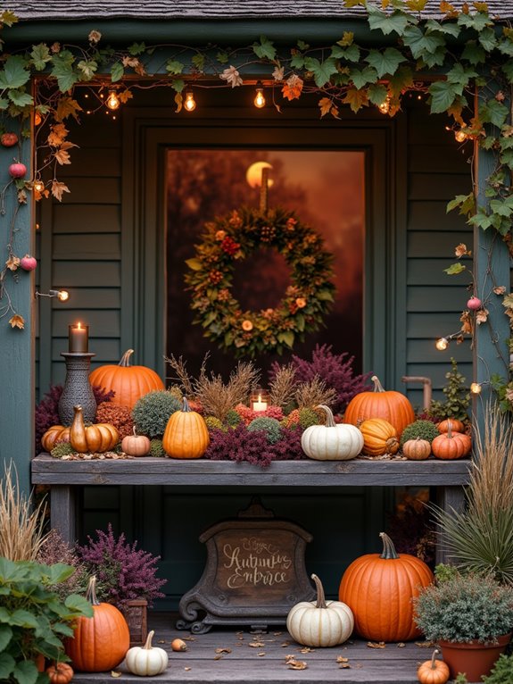 natural autumn decor elements