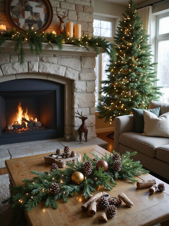 nature inspired festive decor
