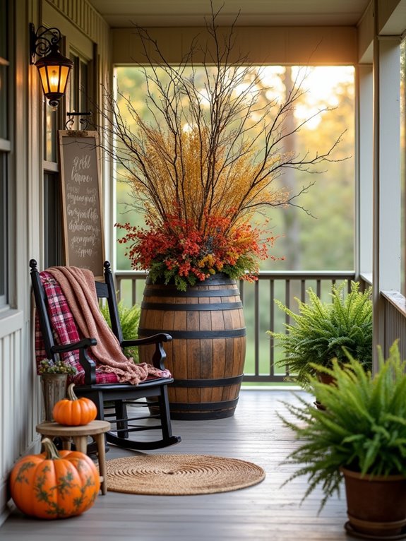 nature inspired porch decor