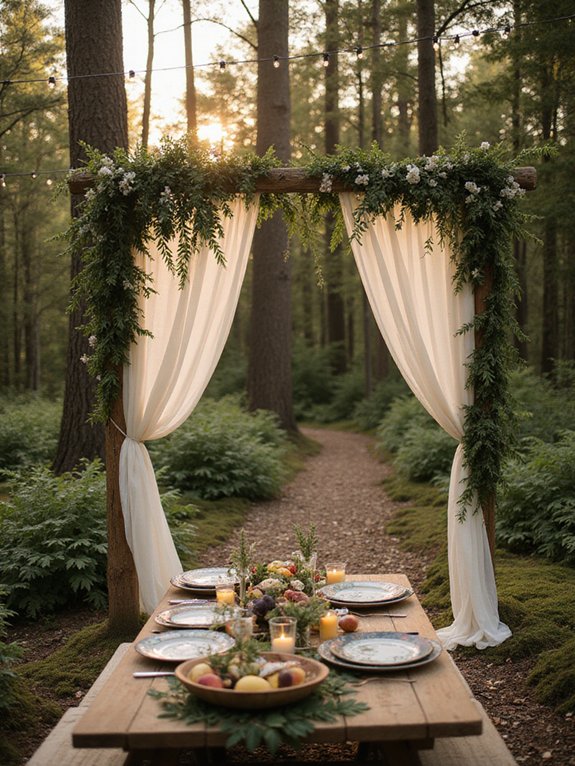 nature inspired wedding decor
