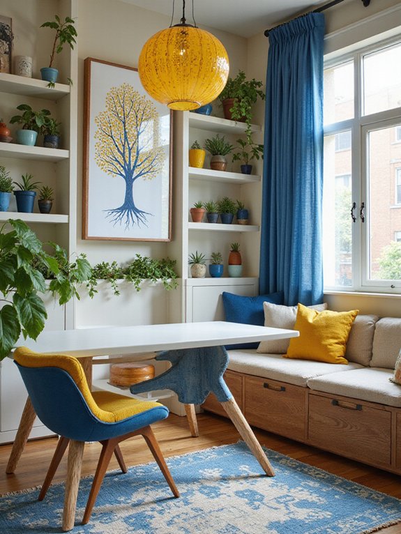 nature themed workspace transformation