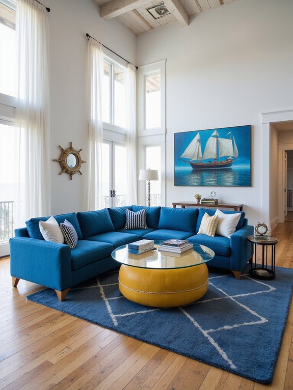 nautical themed cozy retreat