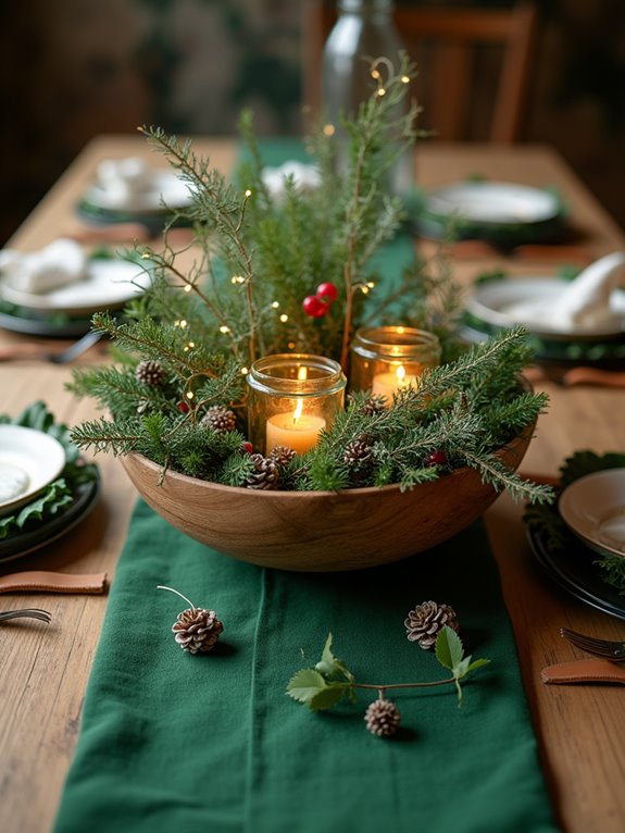 organic festive centerpiece ideas