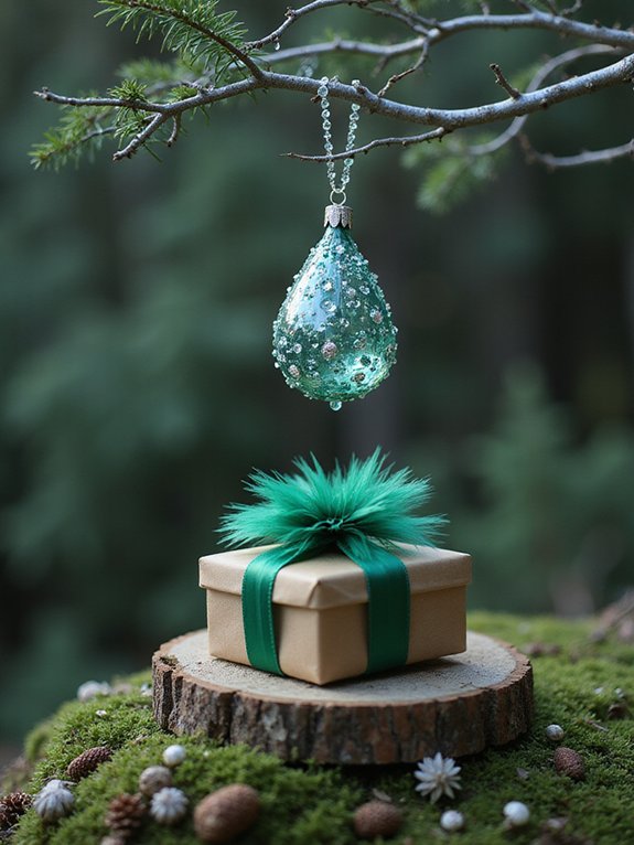 personalized aqua and green wrapping