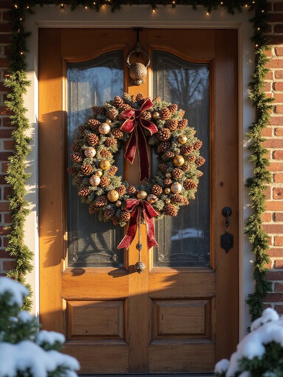 pinecone wreath decoration tutorial