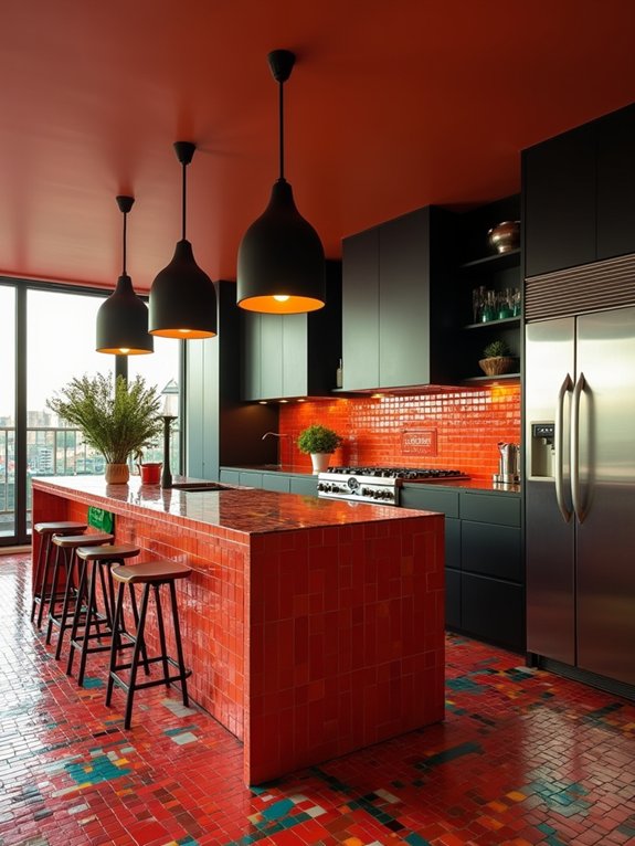 pop art kitchen backsplash