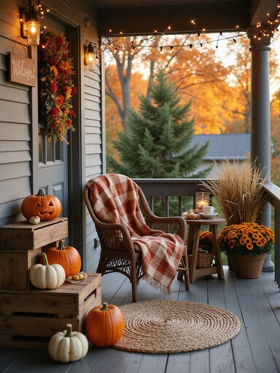 porch makeover for autumn
