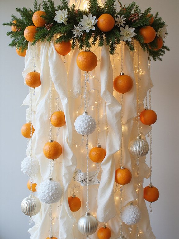 radiant garlands with embellishments