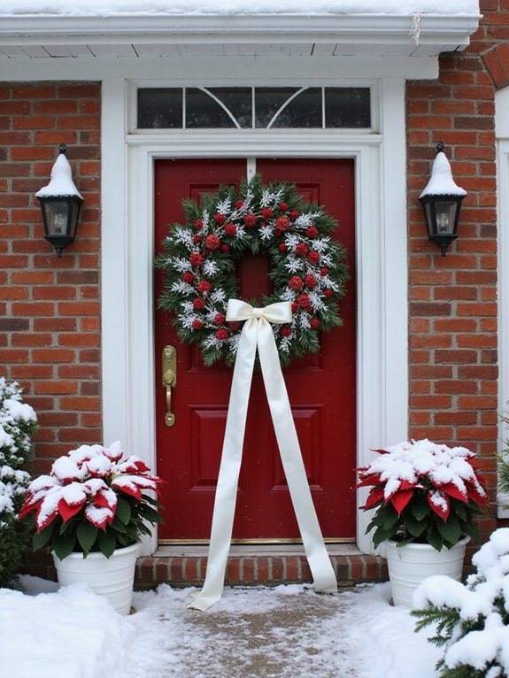 radiant red and white wreath