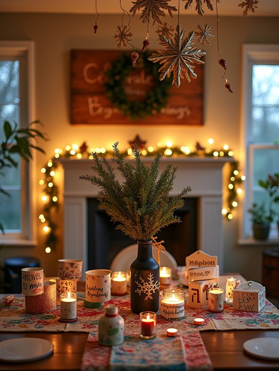 recycled decorations for festivities