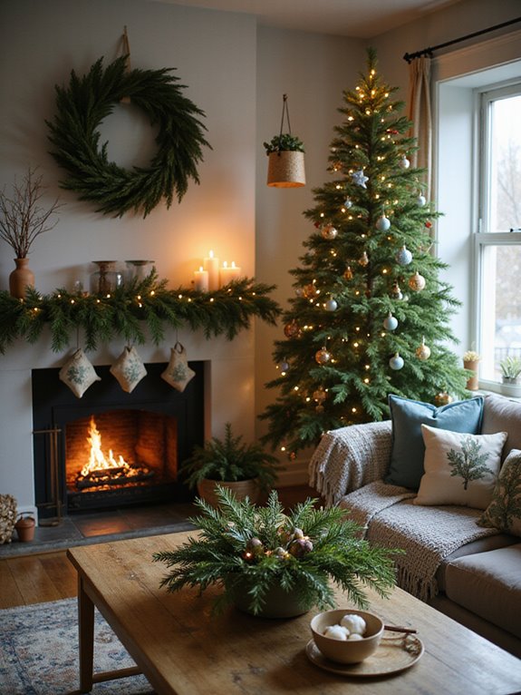 recycled festive decorations project