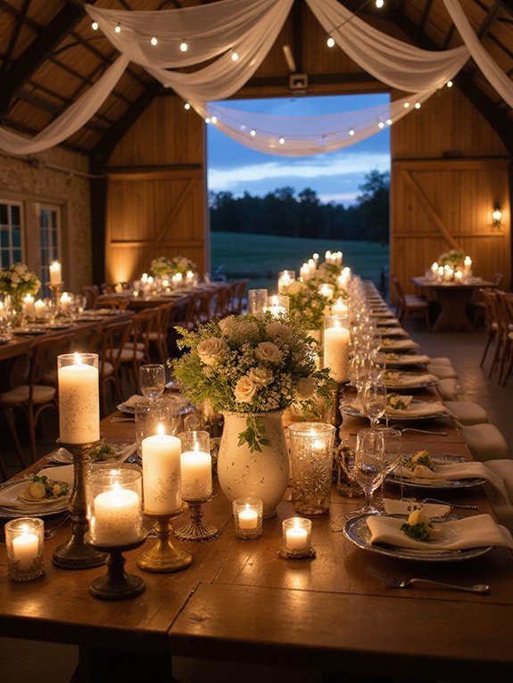 romantic vintage candle decor