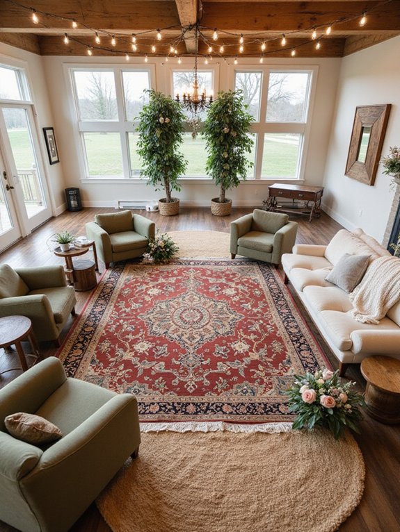 rug textures create coziness