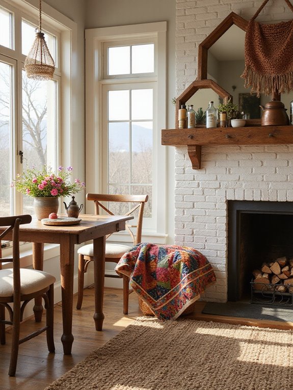 rustic decor for warmth