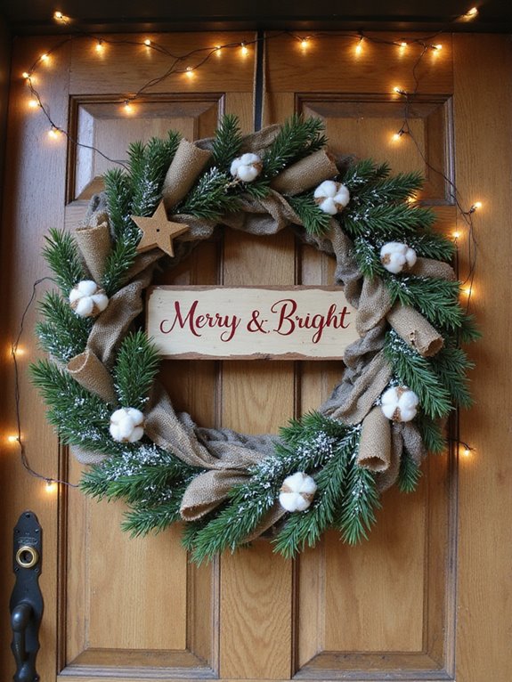 rustic holiday wreath crafting